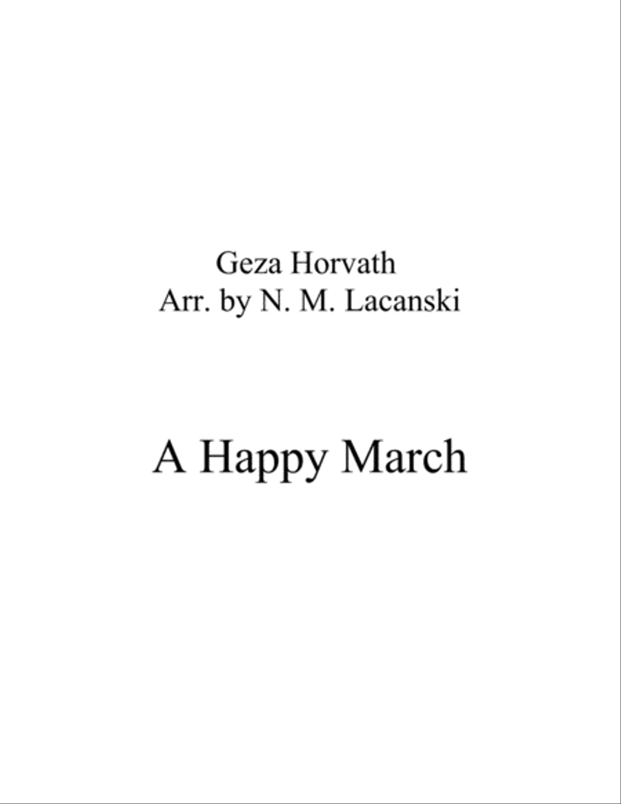 A Happy March Piano scores gallery preview page 1