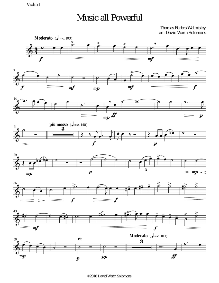 Music all powerful for string quartet String Quartet scores gallery preview page 6