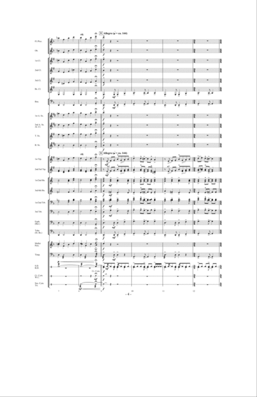 Canticle of the Saints Concert Band scores gallery preview page 3
