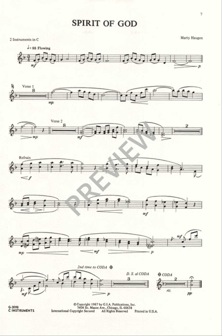 Spirit of God 4-Part scores gallery preview page 8