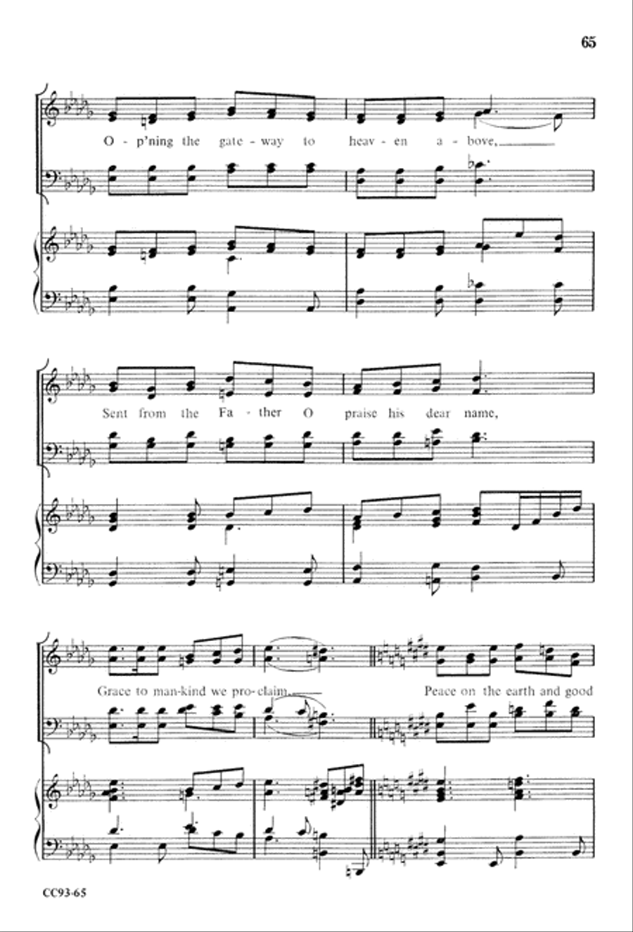 Jesus Is Born Jesus Is Born 4-Part scores gallery preview page 67