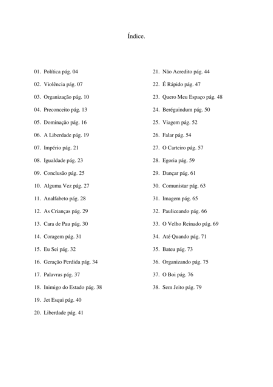 Canções de Rock Canções de Rock Piano, Vocal, Guitar scores gallery preview page 3