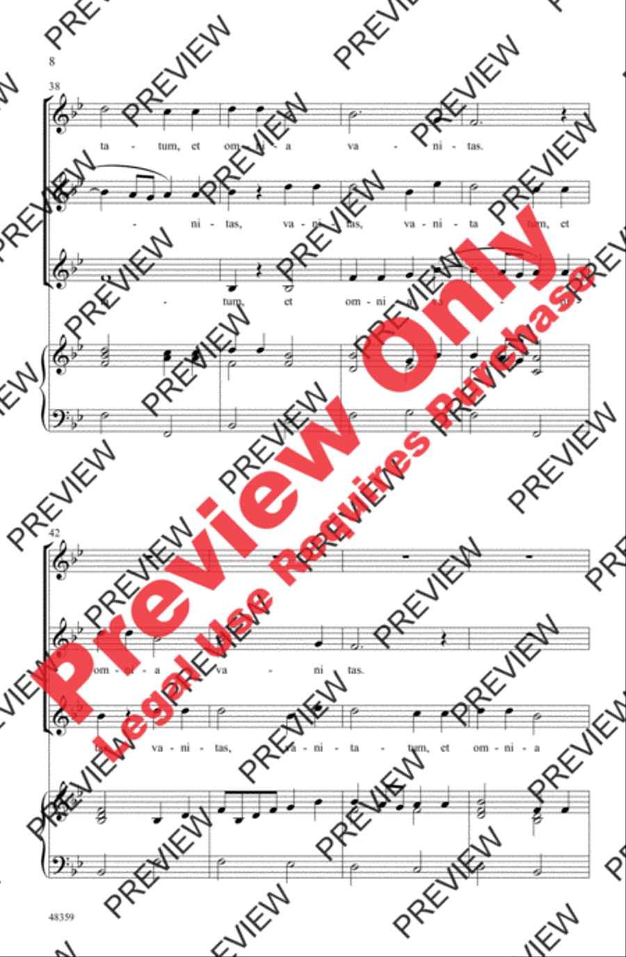Vanitas Canon Women's Choir scores gallery preview page 8