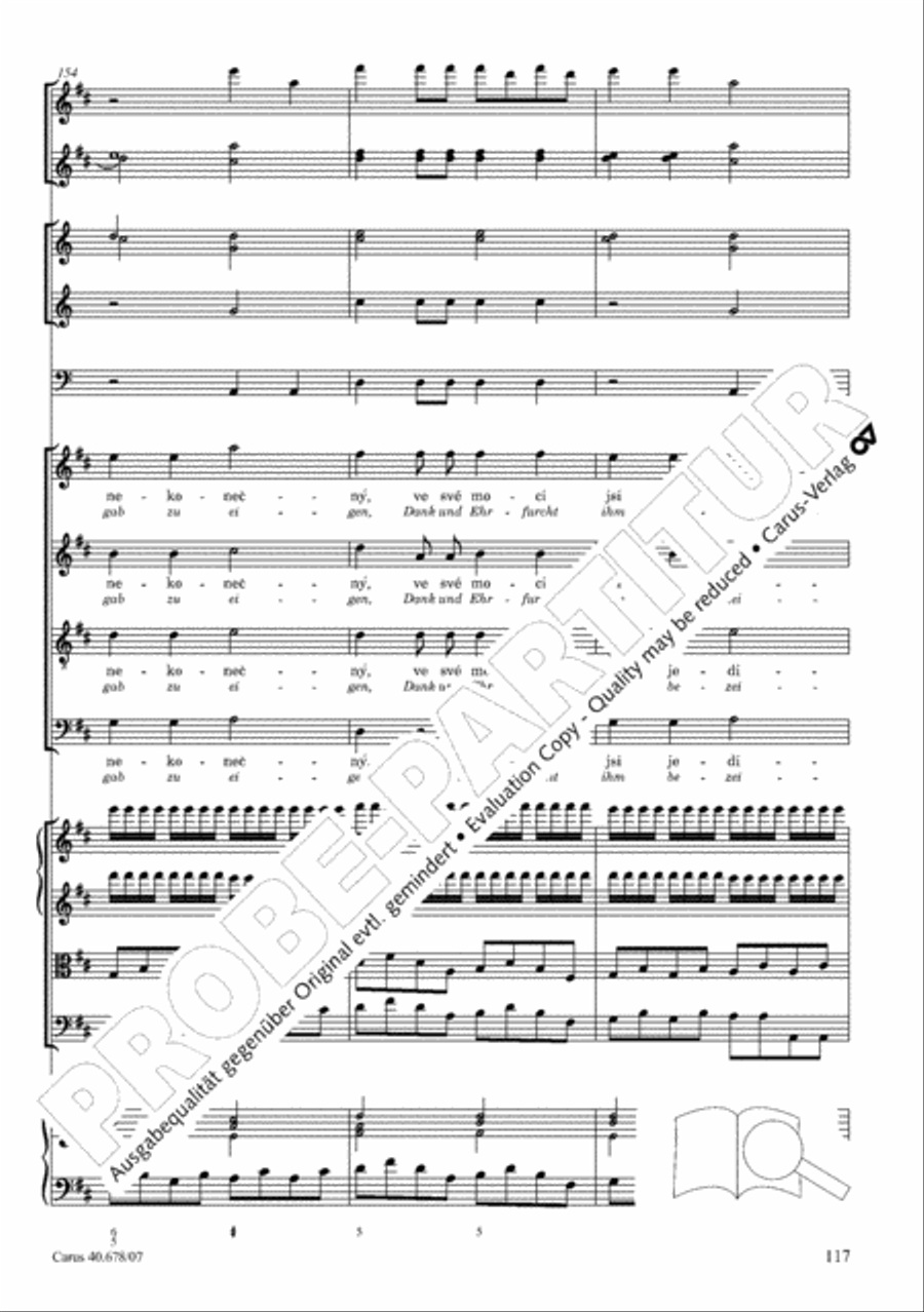 Missa pastoralis bohemica 4-Part scores gallery preview page 130