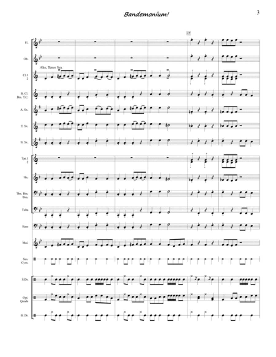 Bandemonium! Concert Band scores gallery preview page 4