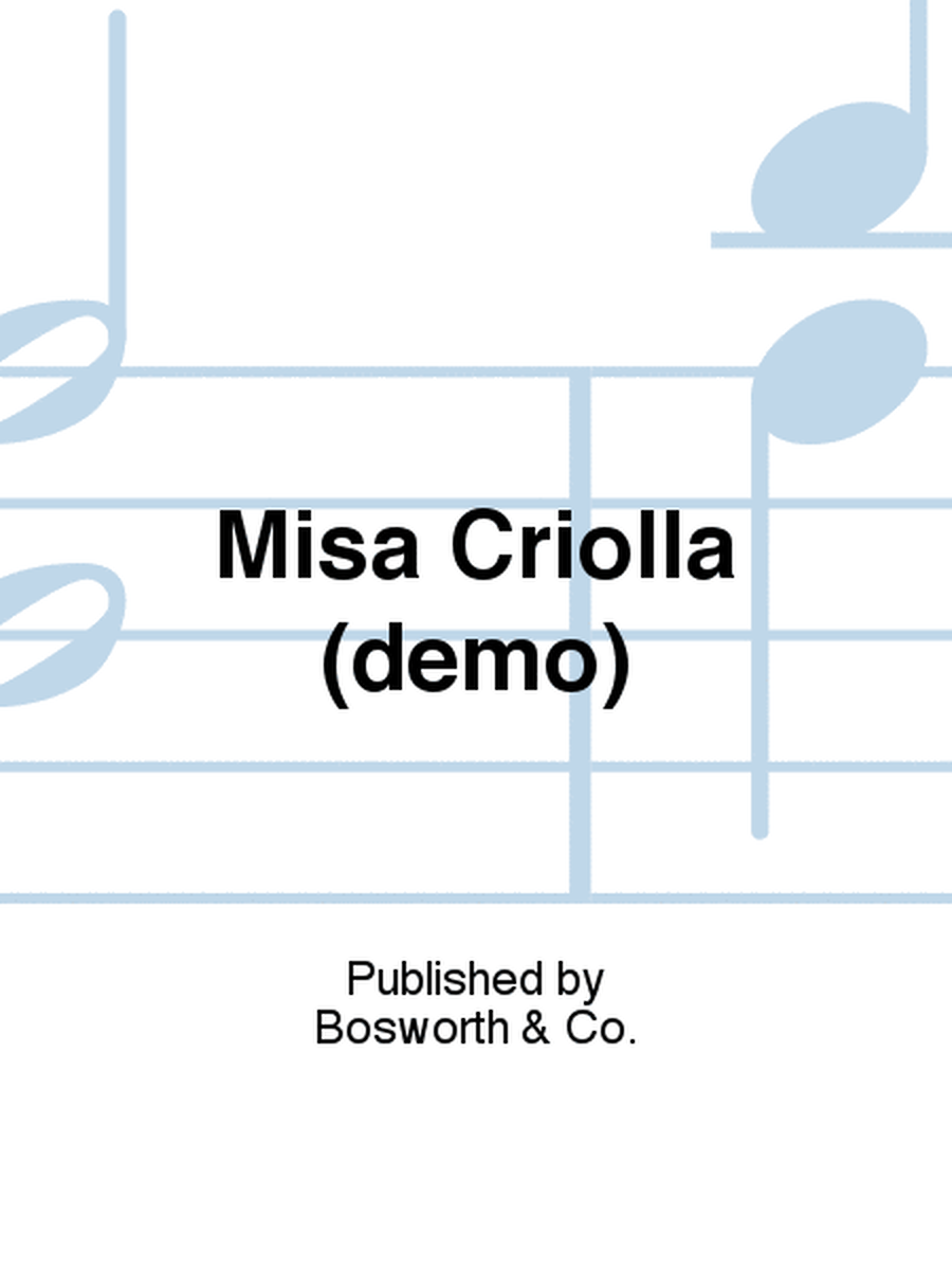 Misa Criolla (demo)