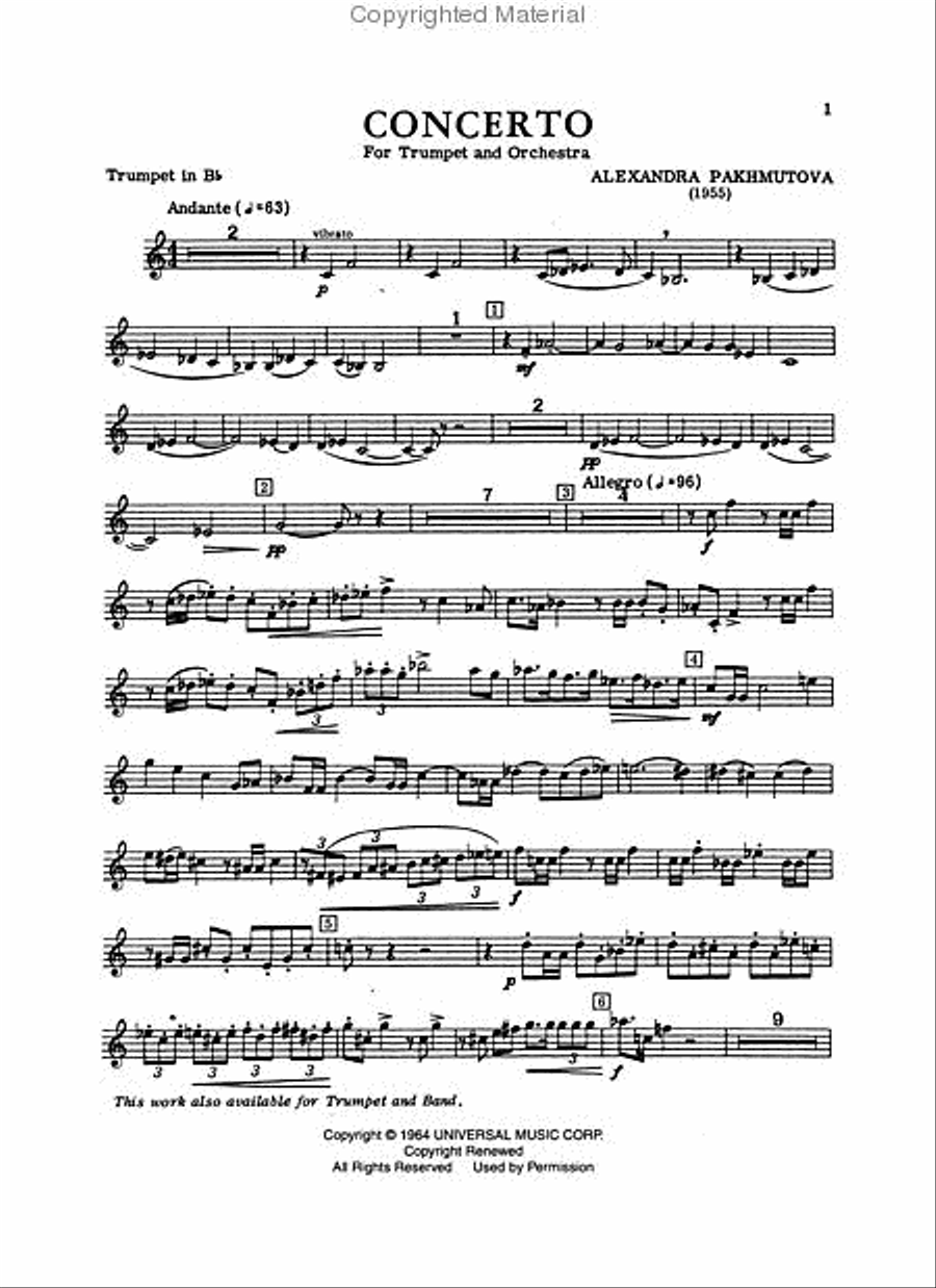 Concerto for Trumpet and Orchestra Orchestra scores gallery preview page 3