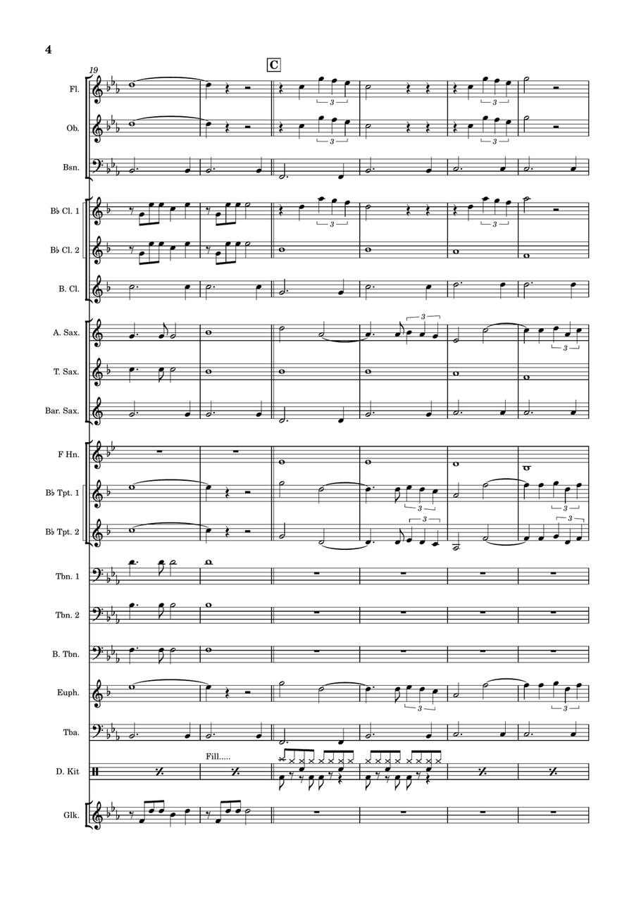 Born Free Born Free Concert Band scores gallery preview page 4