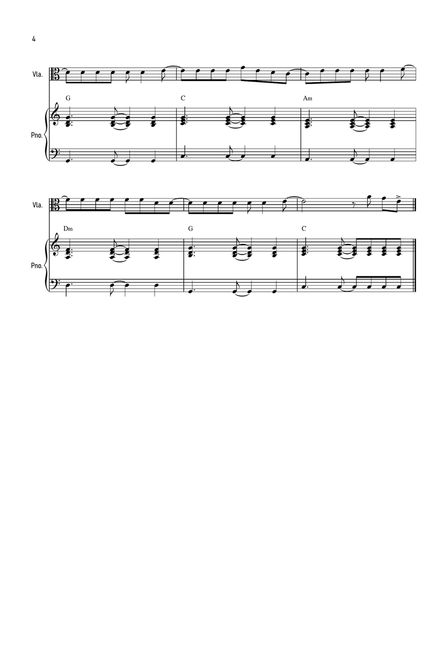 Flowers Viola scores gallery preview page 4