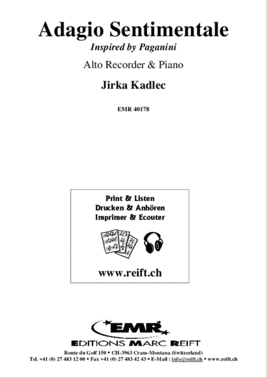 Adagio Sentimentale Alto Recorder scores gallery preview page 2