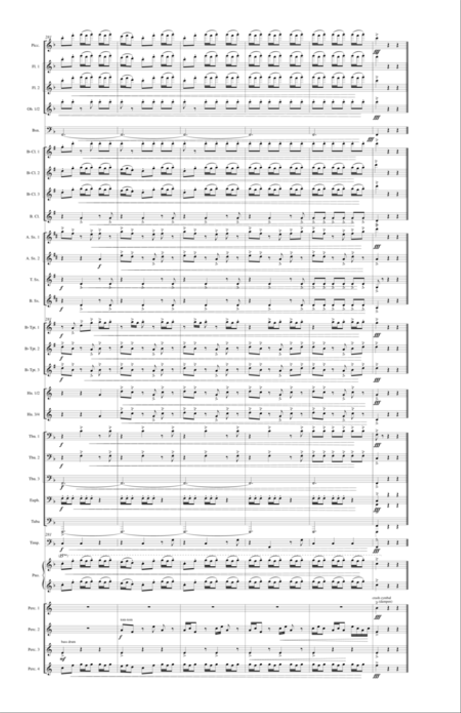 With Voice of Triumph Raised Concert Band scores gallery preview page 44