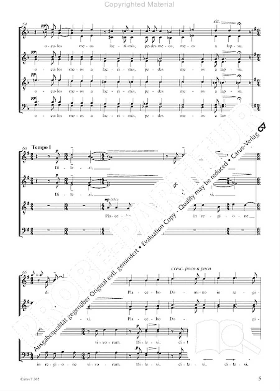 Dilexi 4-Part scores gallery preview page 6