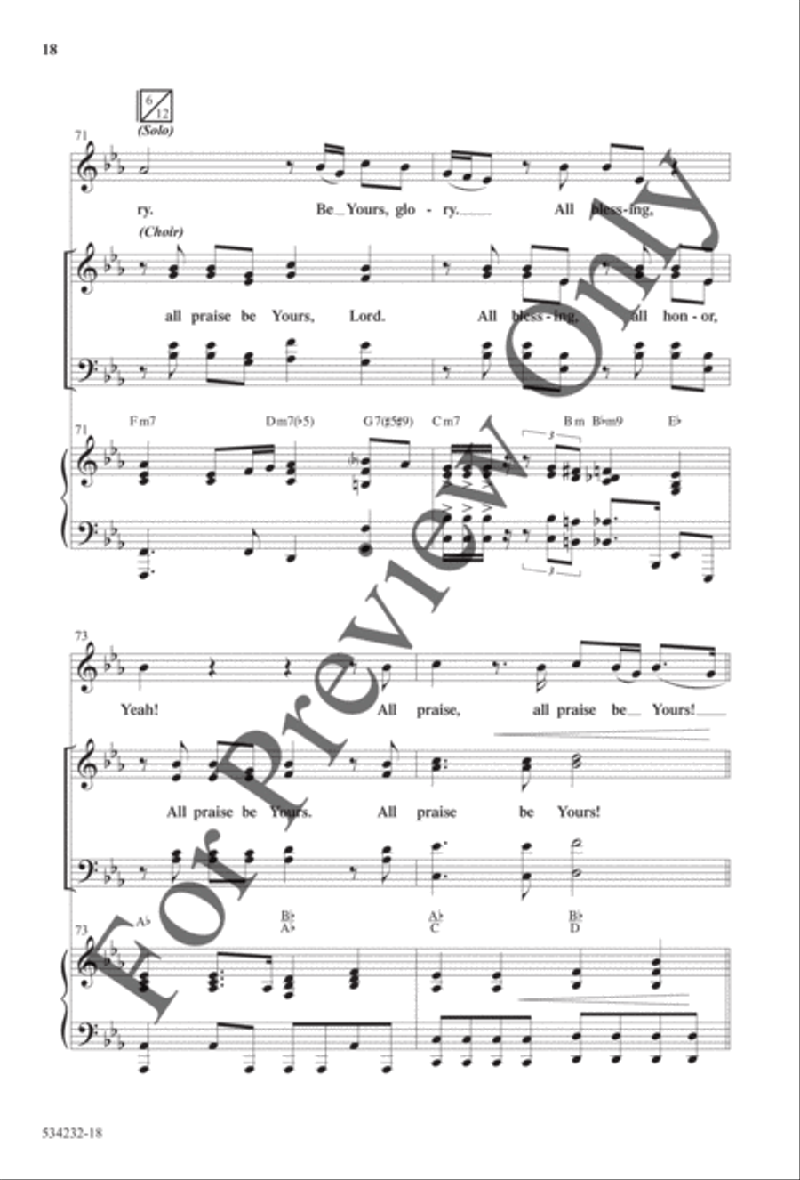 Can't Stop My Hallelujahs - Anthem Choir scores gallery preview page 17