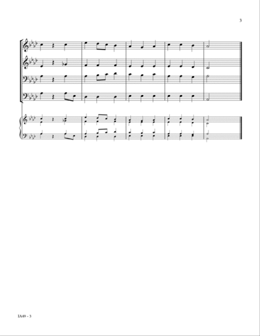 TO GOD BE THE GLORY TO GOD BE THE GLORY Small Ensemble scores gallery preview page 3