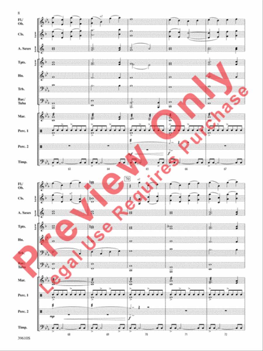 Hercules vs. the Hydra Concert Band scores gallery preview page 9