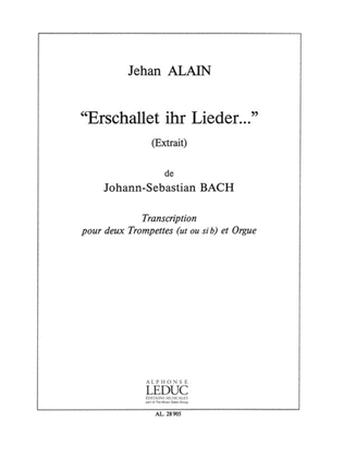 Book cover for Erschallet Ihr Lieder... (trumpets 2 & Organ)