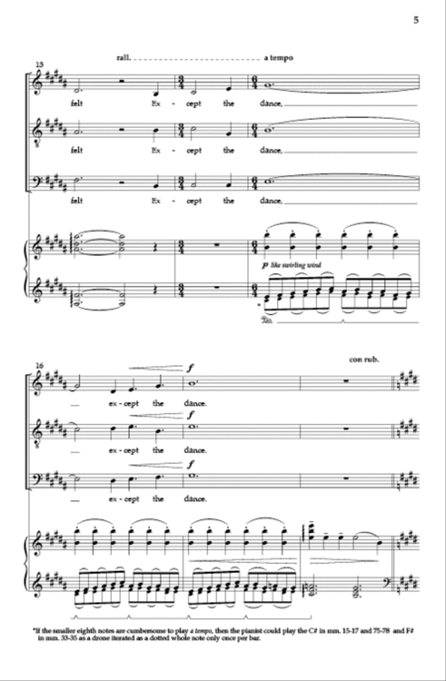 Patterns on the Snow (SATB) 4-Part scores gallery preview page 3