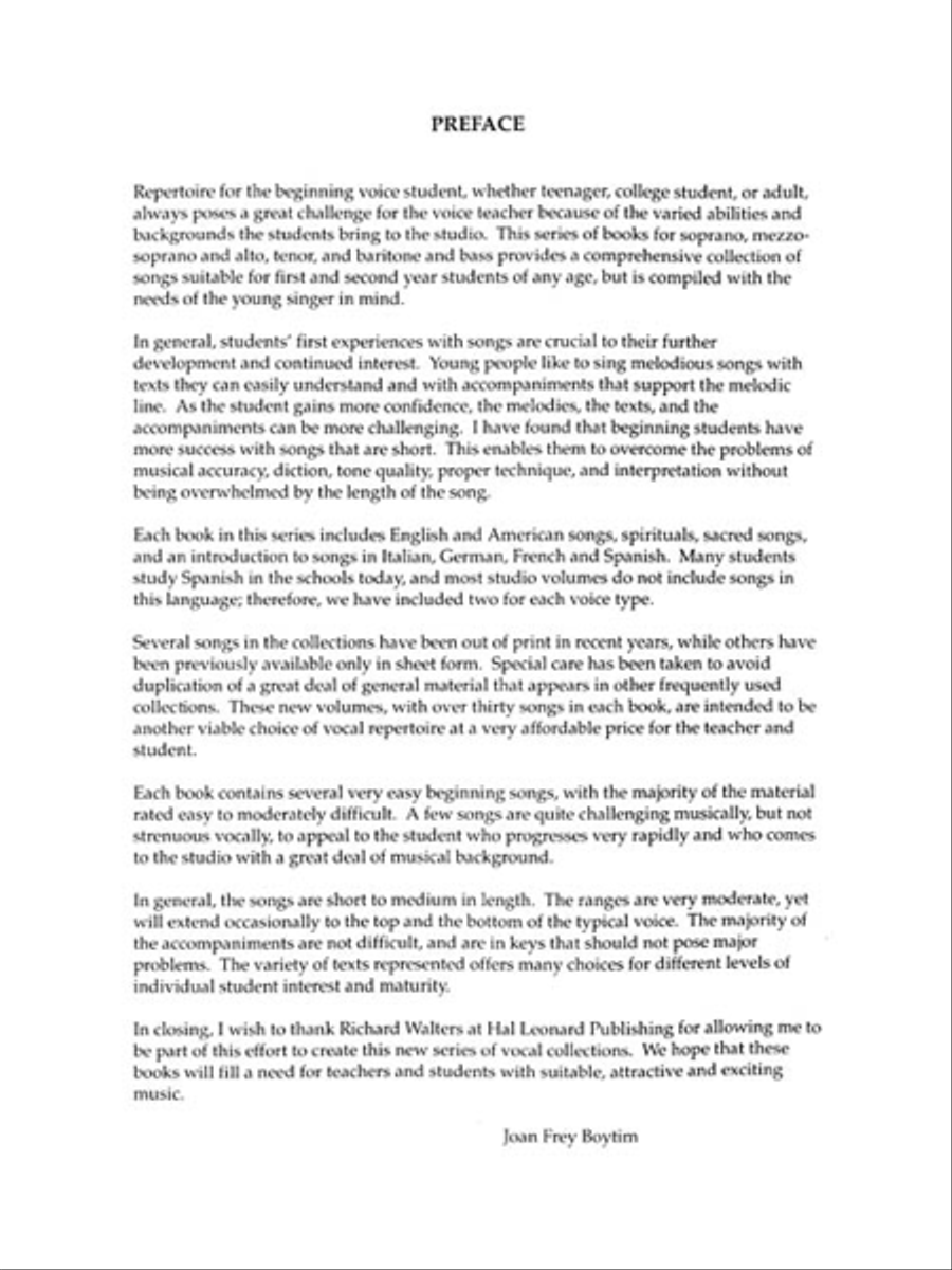 The First Book of Baritone/Bass Solos Bass Voice scores gallery preview page 10