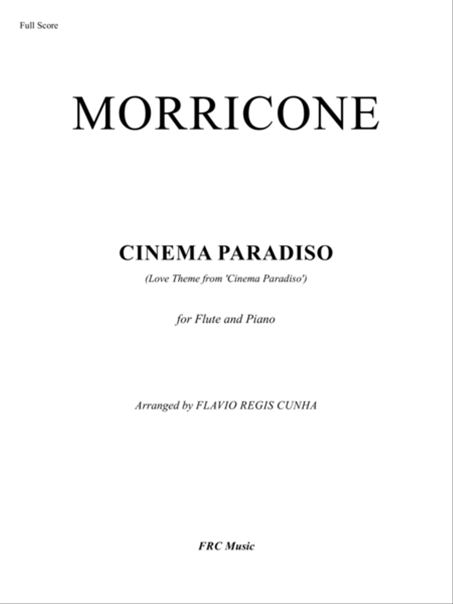 Cinema Paradiso - Love Theme from 'Cinema Paradiso' (for Flute and Piano accompaniment) image number null