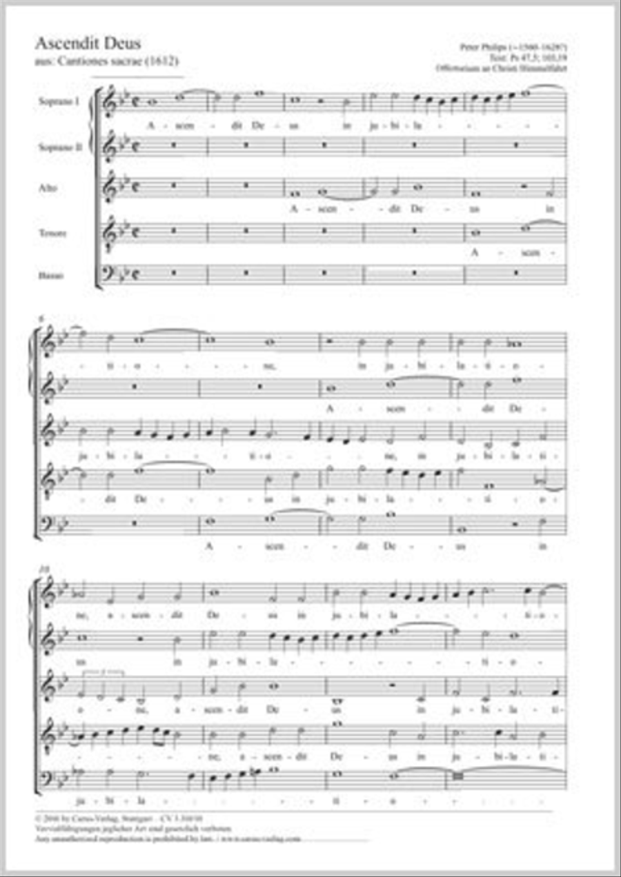 Ascendit Deus SSATB scores gallery preview page 1