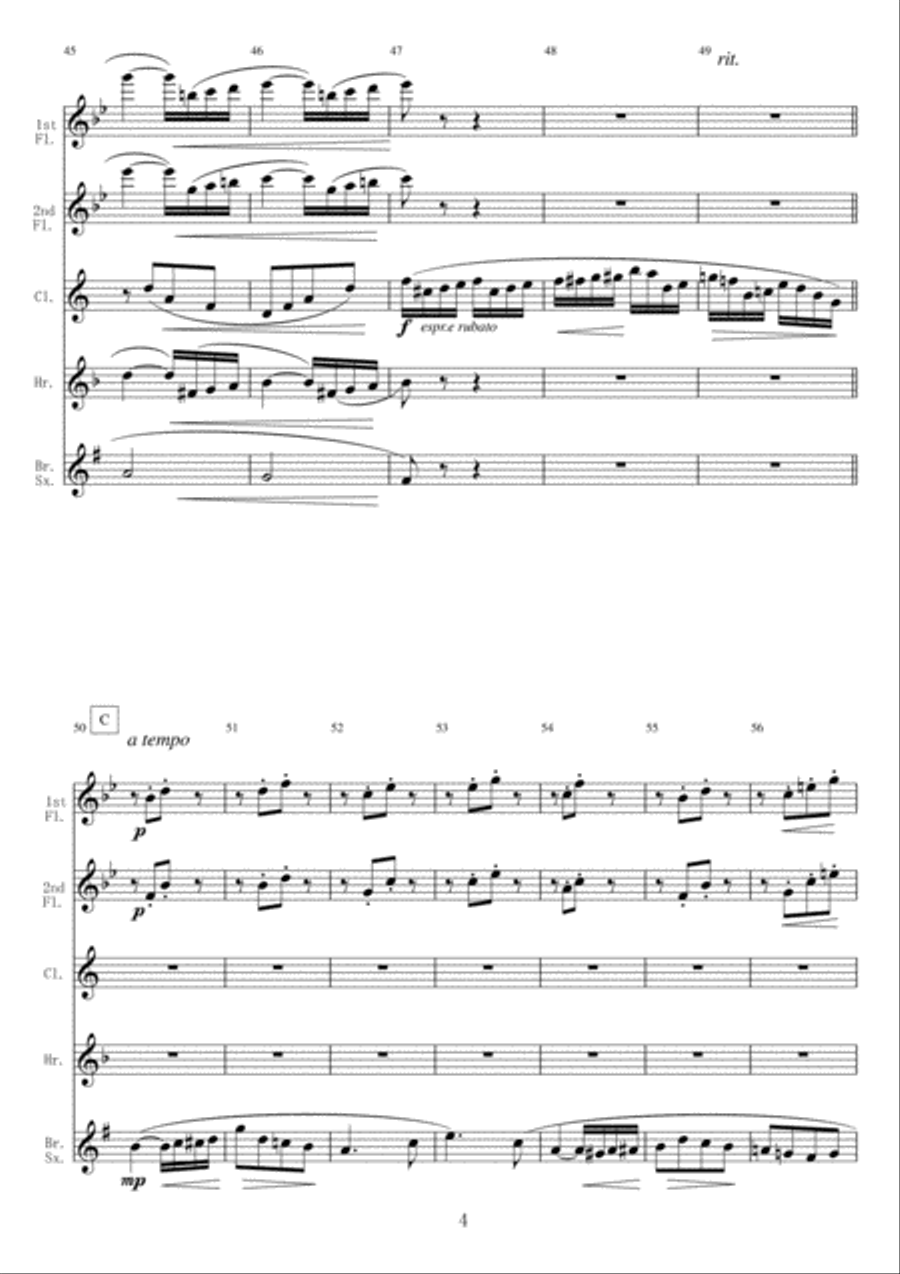 <Wind Quintet> Spring Song from 