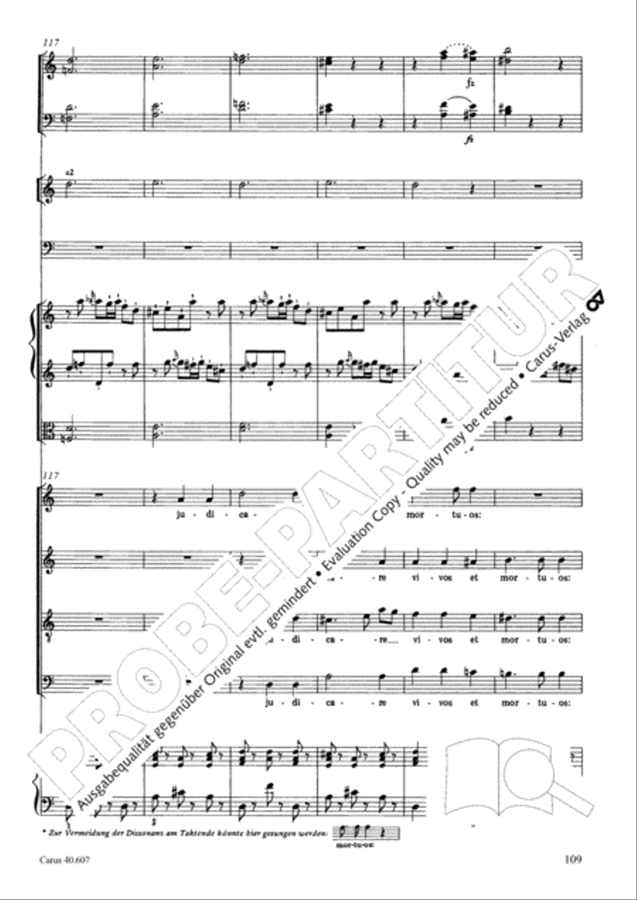 Mass in time of war (Missa in tempore belli) 4-Part scores gallery preview page 119