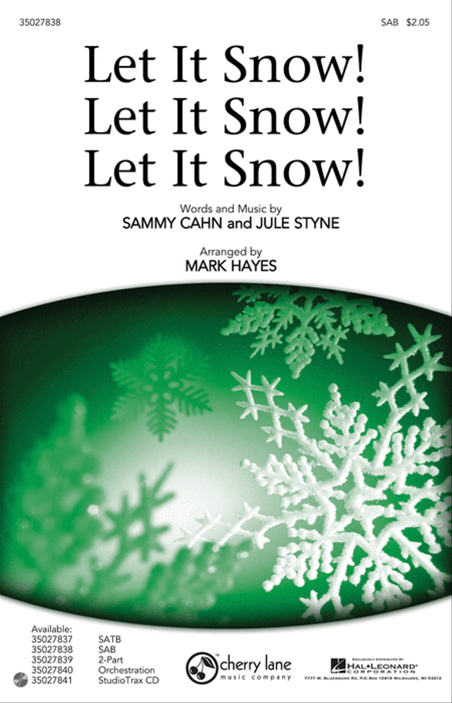 Let It Snow! Let It Snow! Let It Snow! 3-Part scores gallery preview page 1