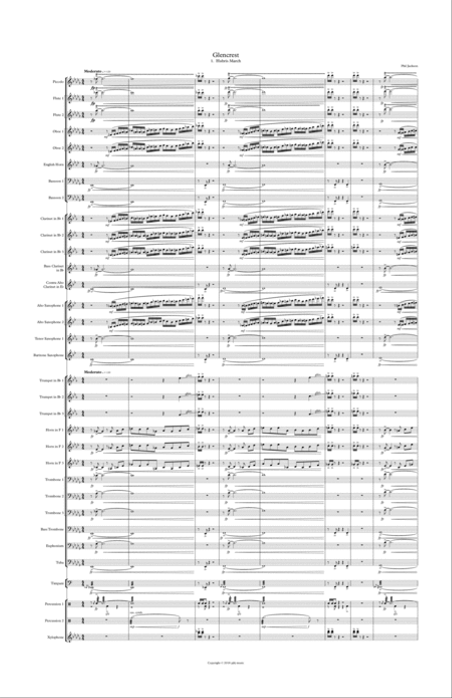 Glencrest Concert Band scores gallery preview page 2