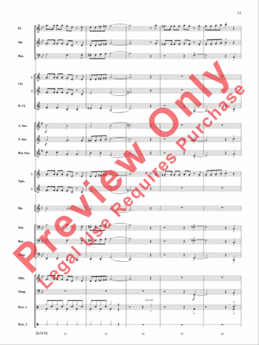 A Day at Disneyland Concert Band scores gallery preview page 12