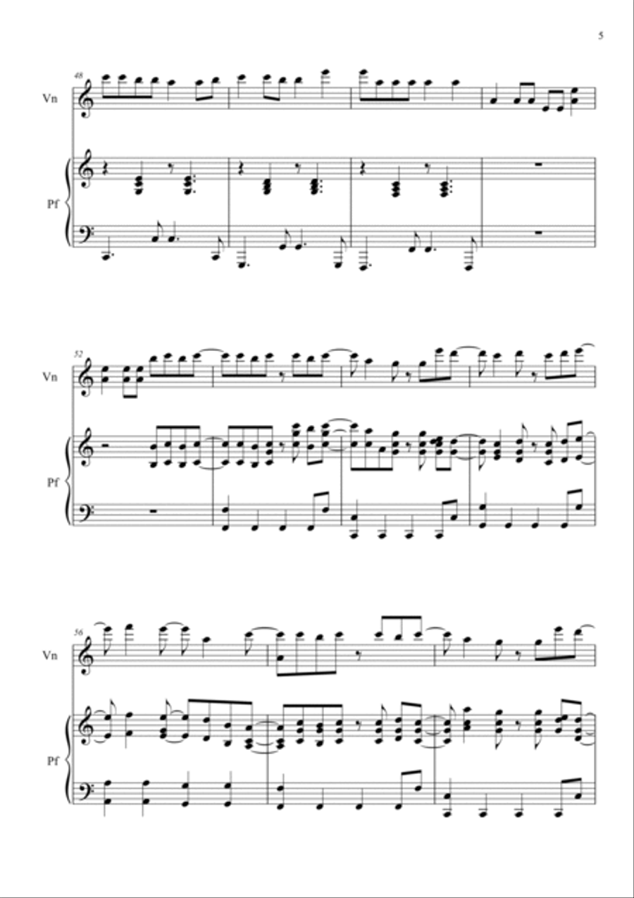 As If It's Your Last As If It's Your Last Violin Solo scores gallery preview page 5