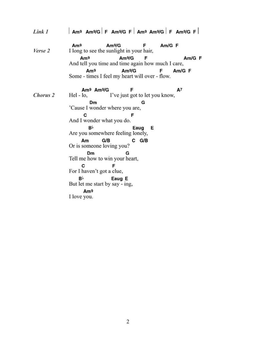 Hello Hello Piano scores gallery preview page 2
