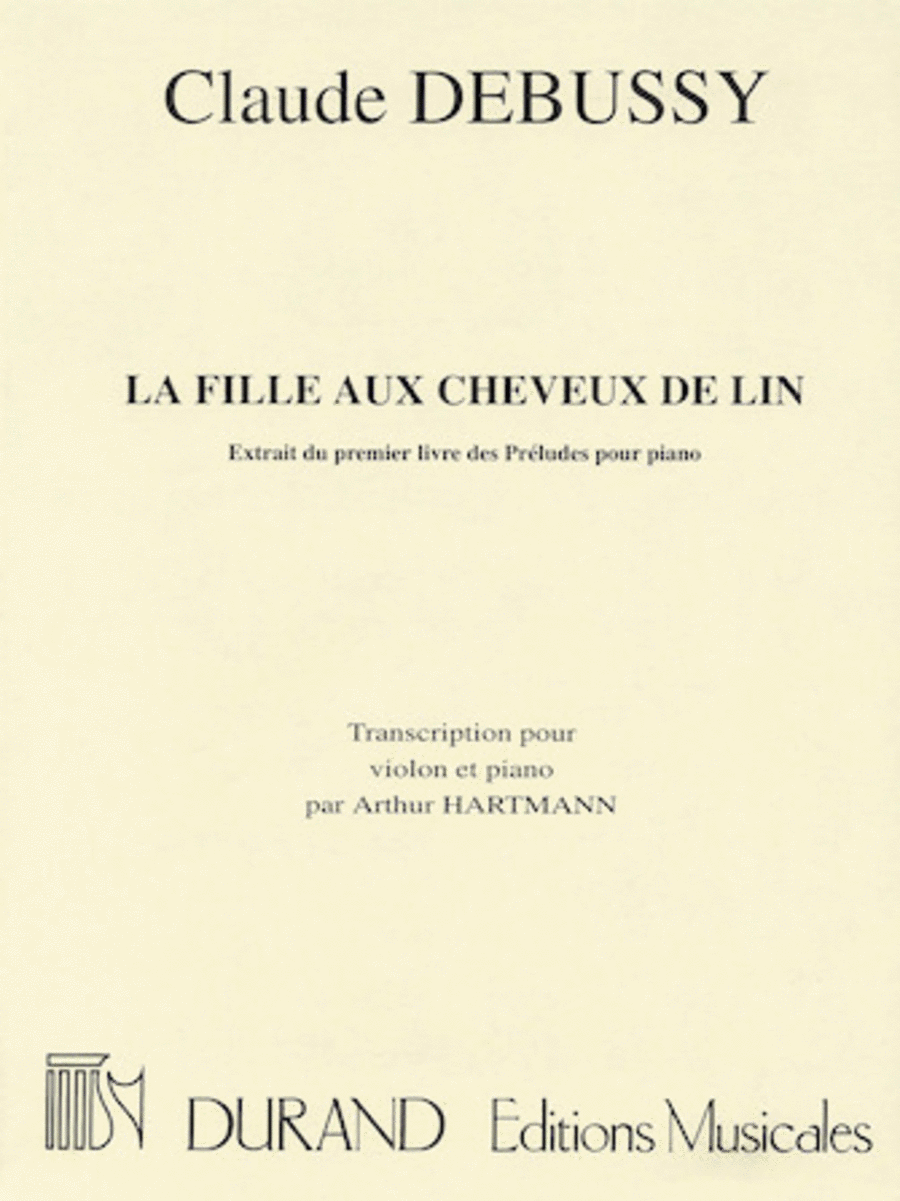 La fille aux cheveux de lin (The Girl with the Flaxen Hair) Violin Solo scores gallery preview page 1