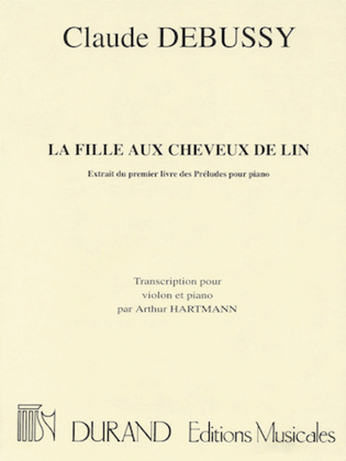 Book cover for La fille aux cheveux de lin (The Girl with the Flaxen Hair)