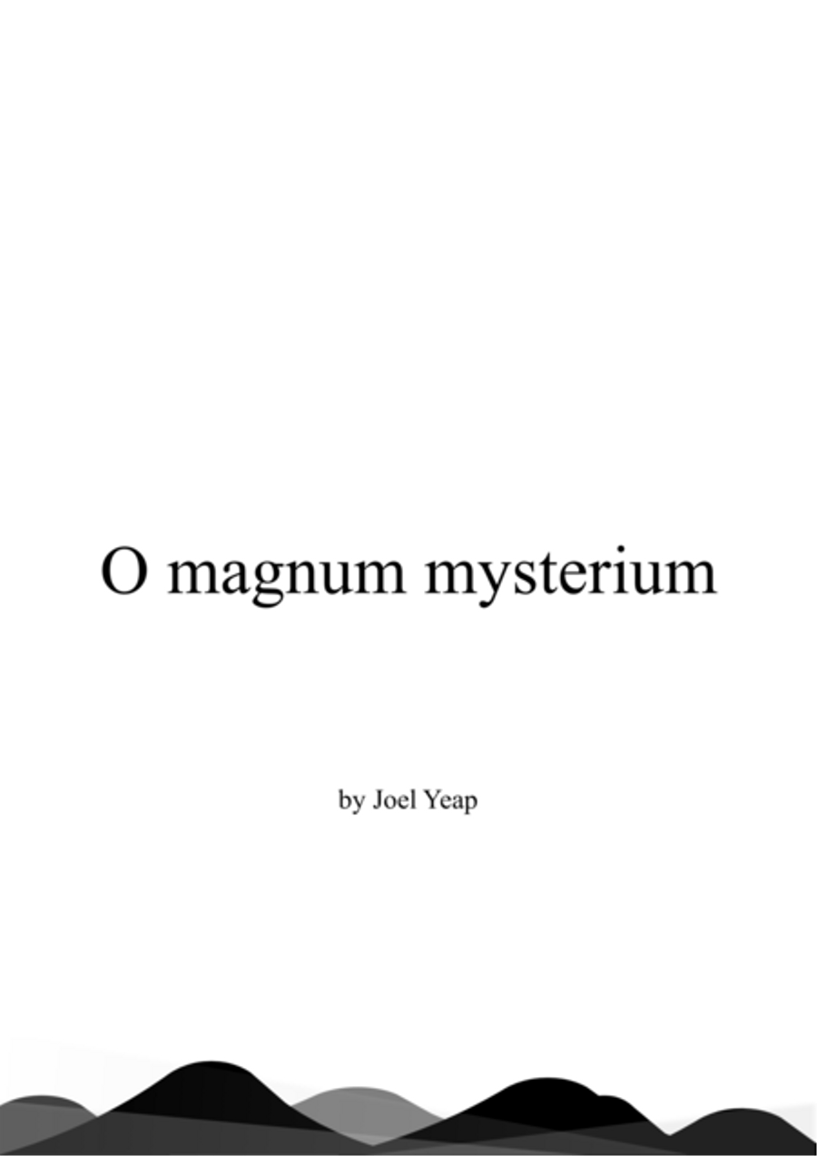 O magnum mysterium - SATB 4-Part scores gallery preview page 1