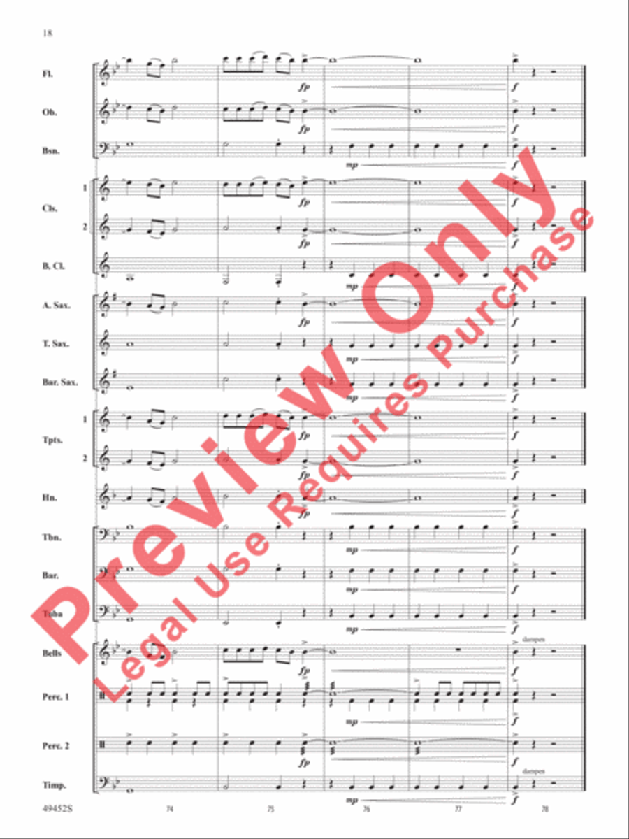 Meant To Be Concert Band scores gallery preview page 19