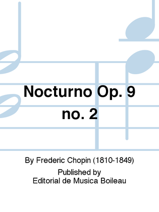 Book cover for Nocturno Op. 9 no. 2