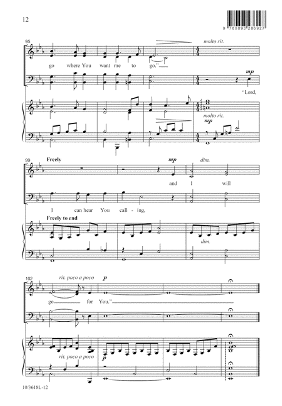 Who Will Go for Me? Who Will Go for Me? 4-Part scores gallery preview page 13