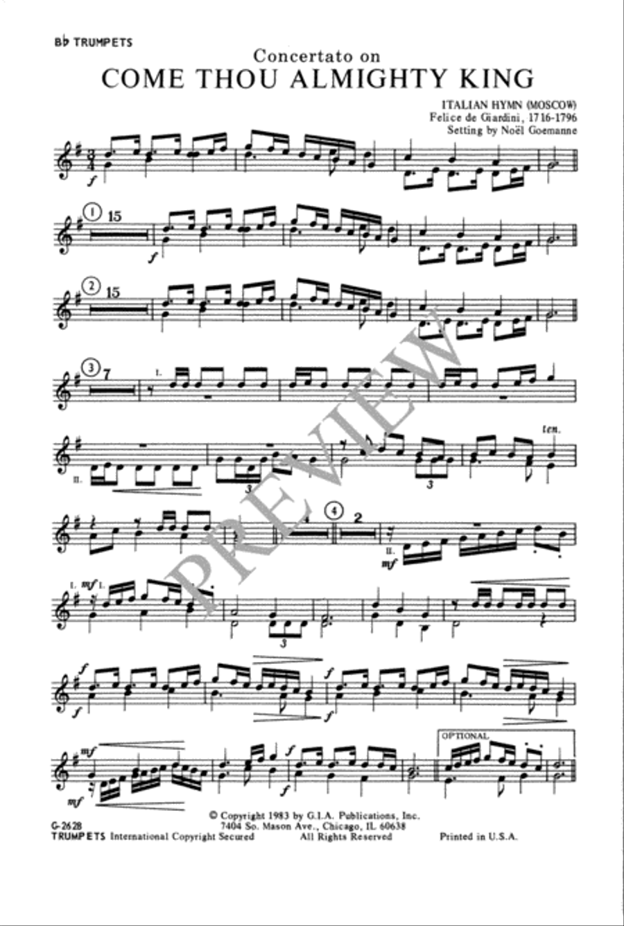 Come, Thou Almighty King Come, Thou Almighty King 4-Part scores gallery preview page 9