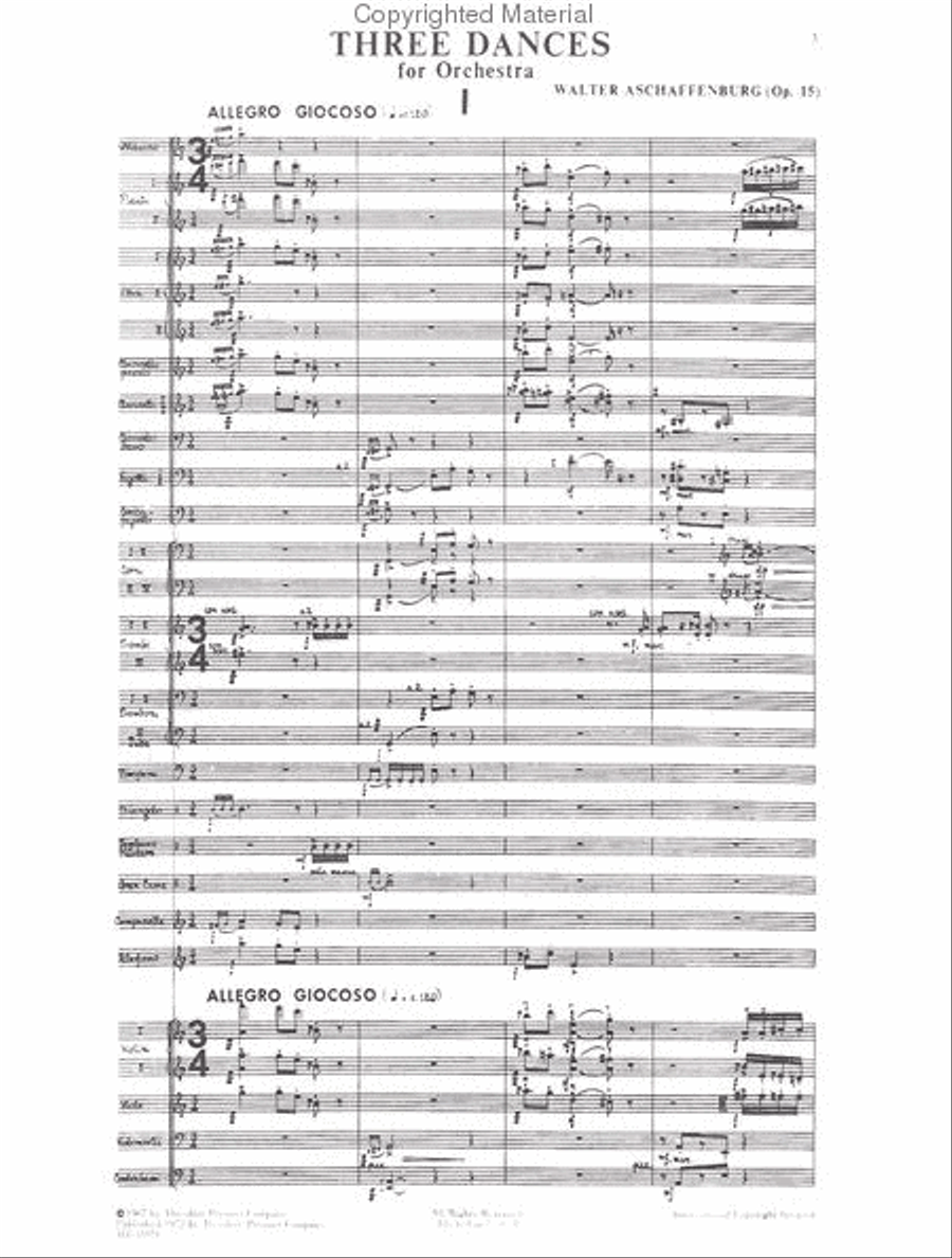 Three Dances for Orchestra Orchestra scores gallery preview page 2