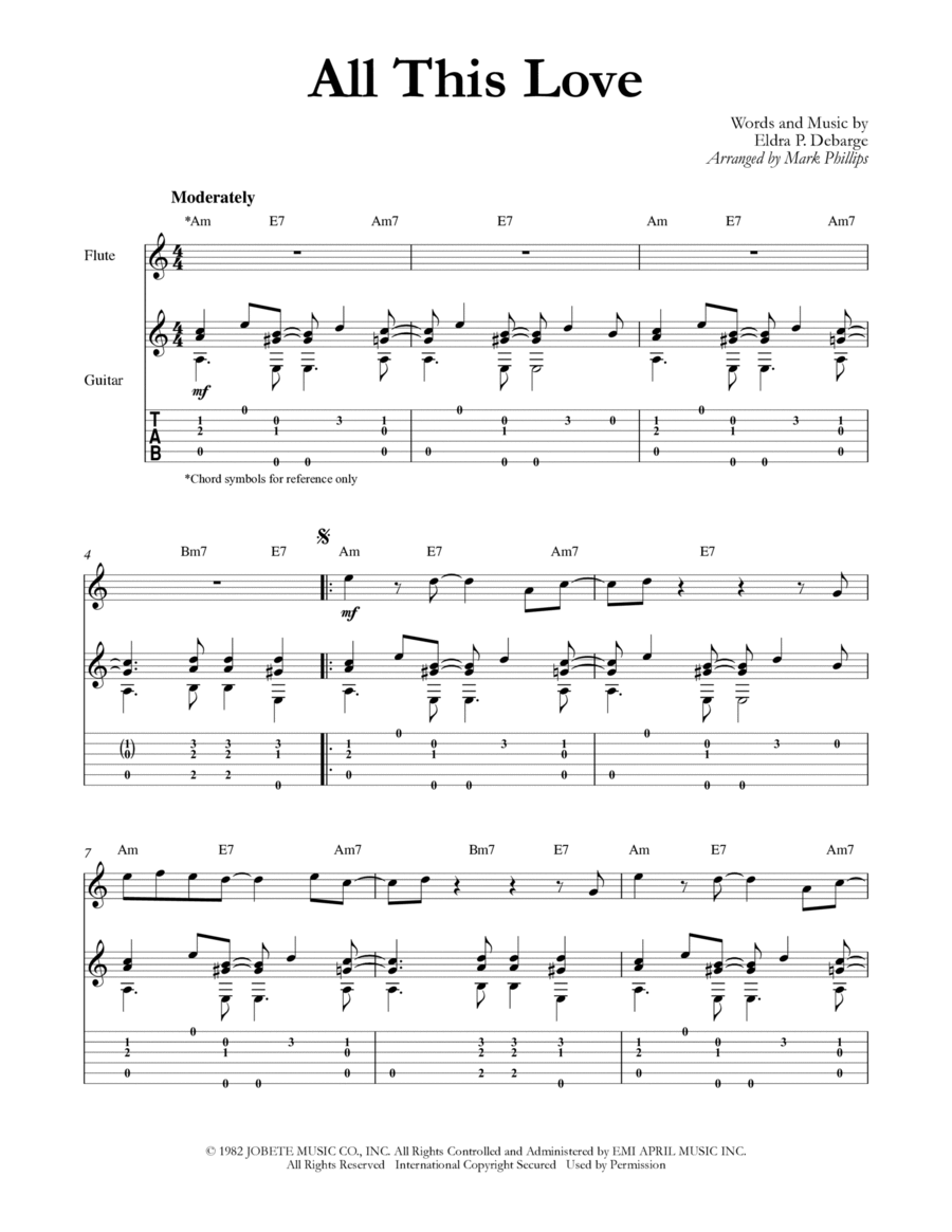 All This Love Flute scores gallery preview page 1