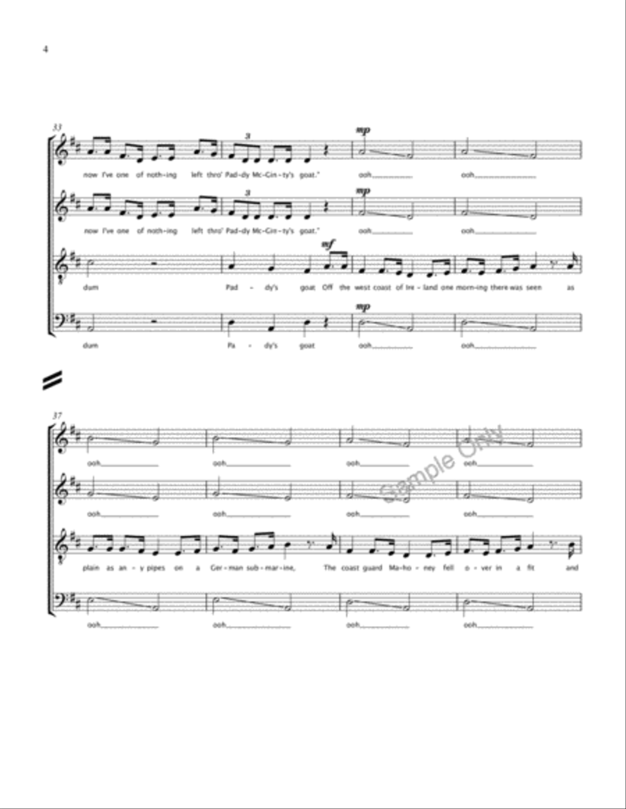 Paddy Mcginty's Goat Paddy Mcginty's Goat 4-Part scores gallery preview page 4