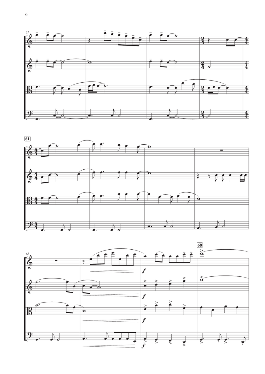 The Sound Of Silence String Quartet scores gallery preview page 6