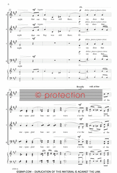 Star-Spangled Banner - SATB divisi Octavo image number null