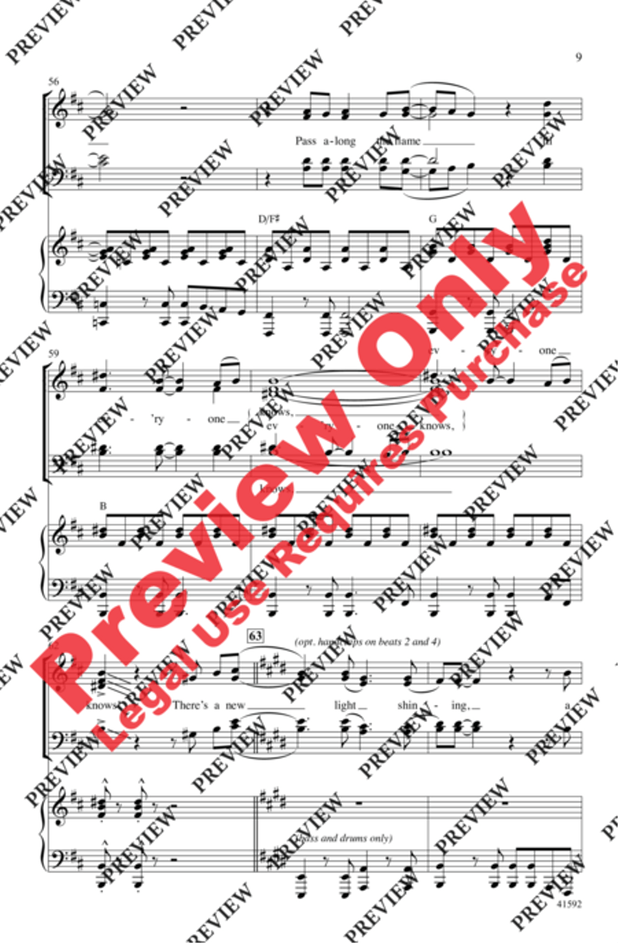 New Light Shining - SoundTrax CD (CD only) Choir scores gallery preview page 9