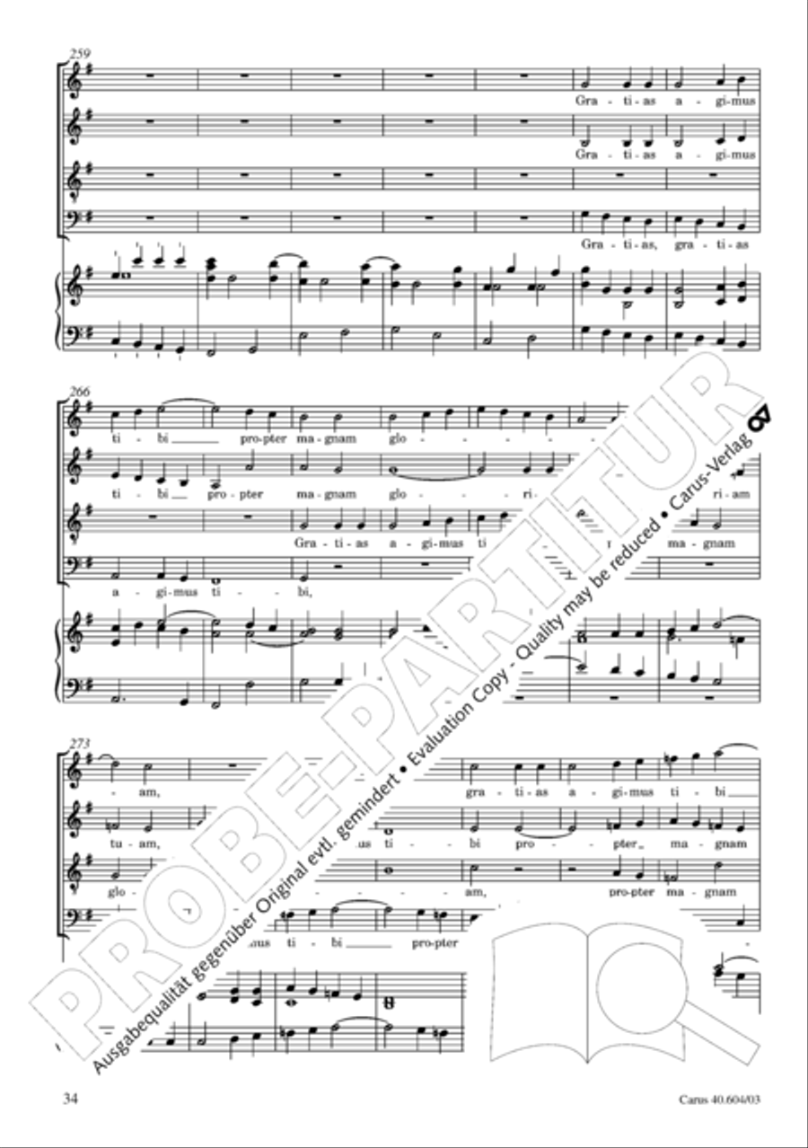 Grosse Mariazeller Messe in C 4-Part scores gallery preview page 43