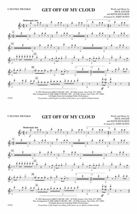Book cover for Get Off of My Cloud: Flute