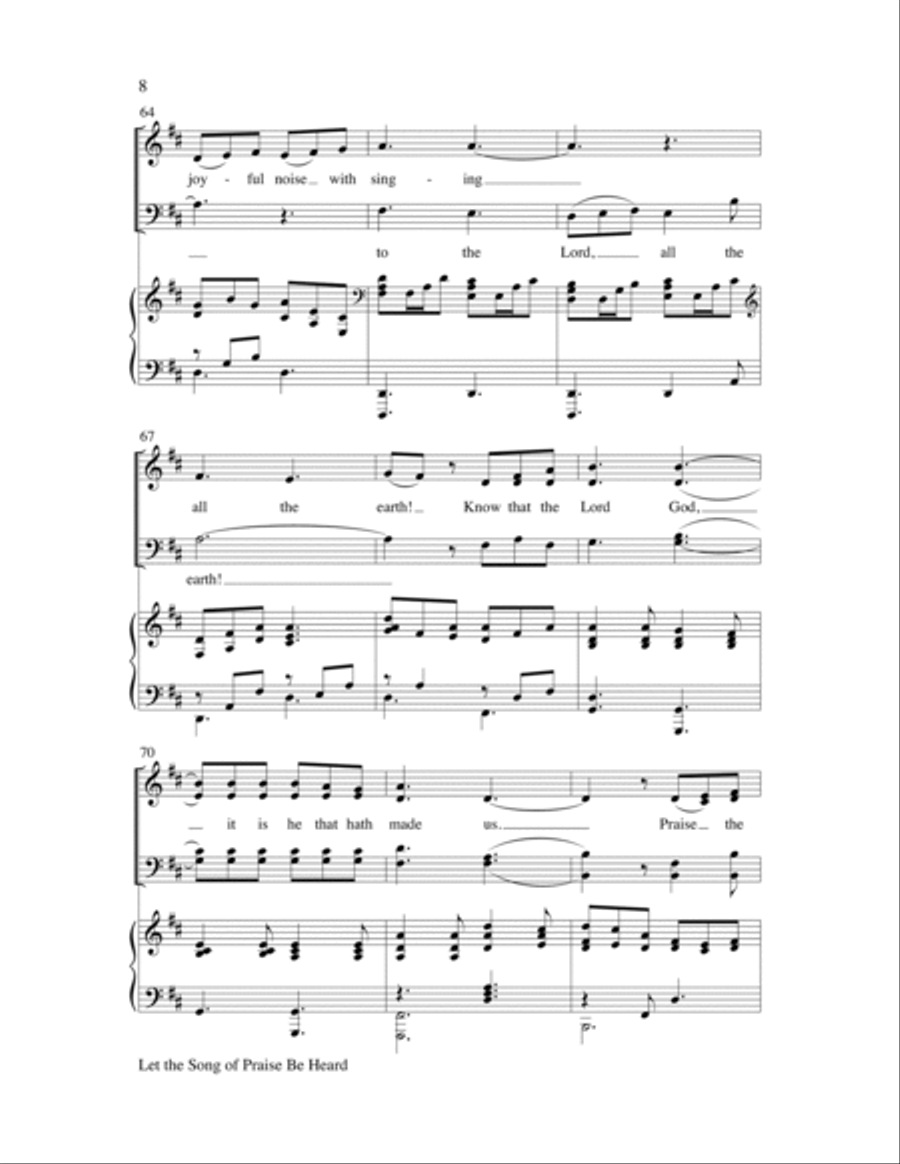 Let the Song of Praise Be Heard Choir scores gallery preview page 8