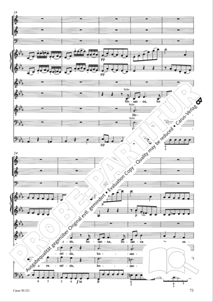 Requiem in C minor 4-Part scores gallery preview page 79