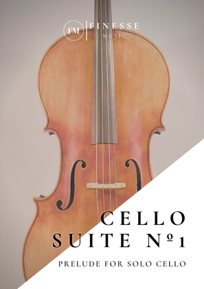 Book cover for Cello Suite No. 1 (Prelude) - improved layout
