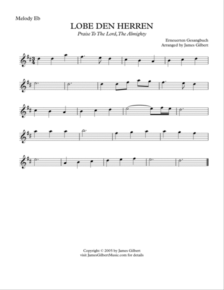 LOBE DEN HERREN LOBE DEN HERREN Small Ensemble scores gallery preview page 4